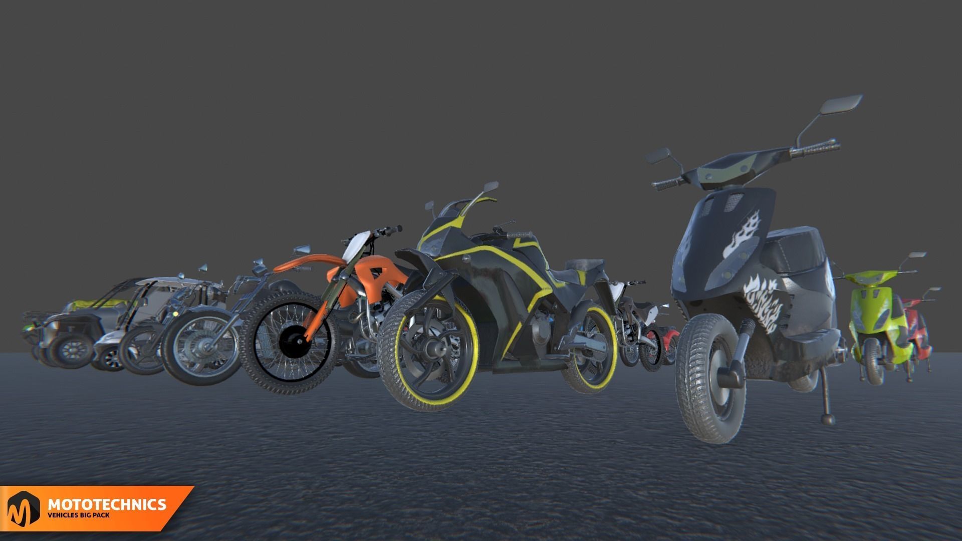 Mototechnics - vehicles big pack 3D model_5
