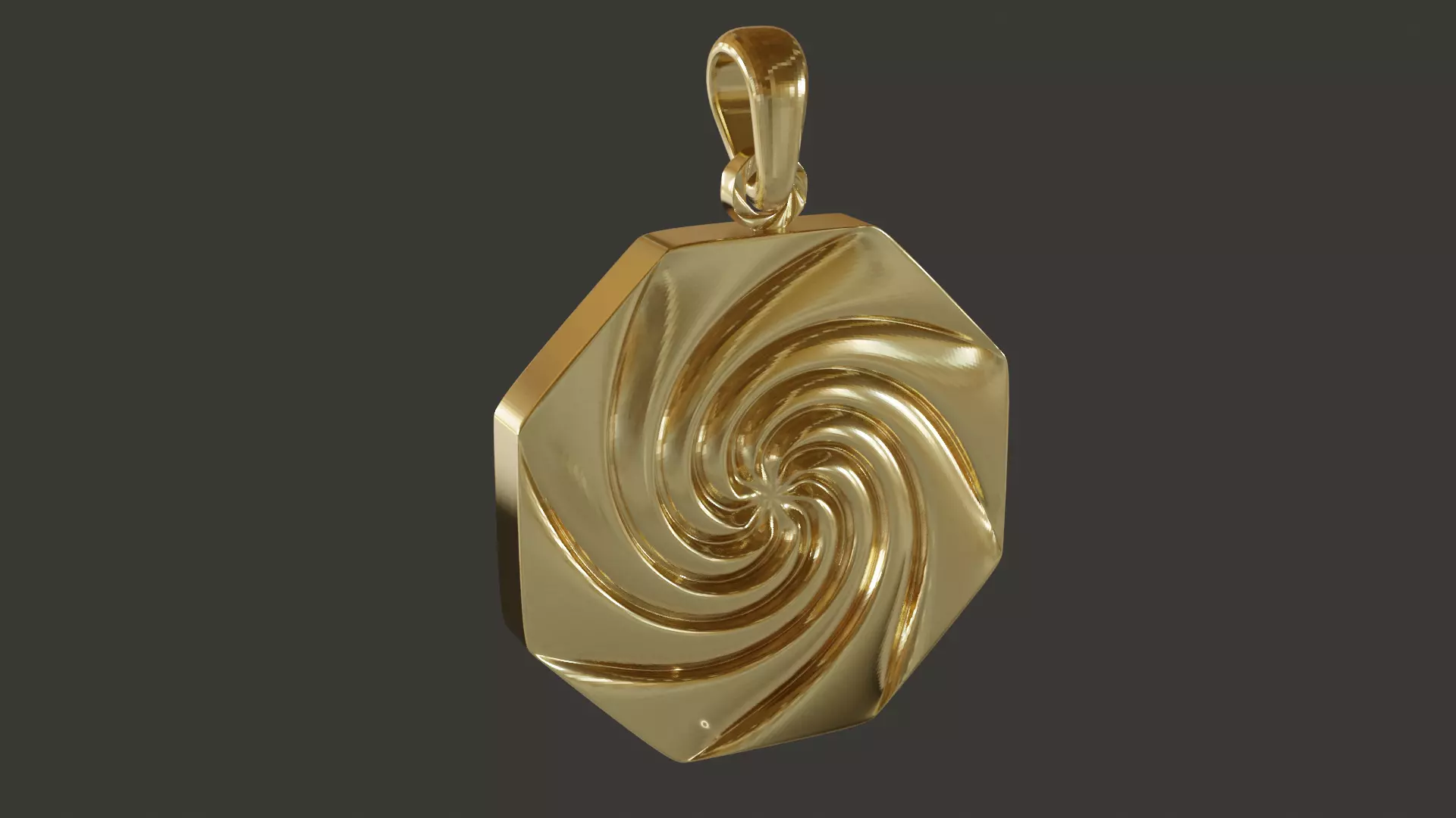 Spiral pendant 3D print model
