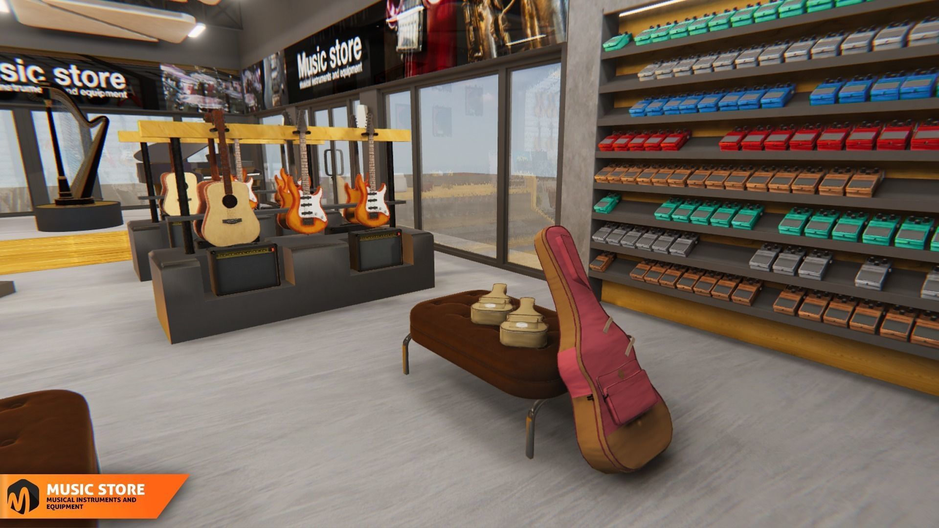 Music store - musical instruments and equipment 3D model_15