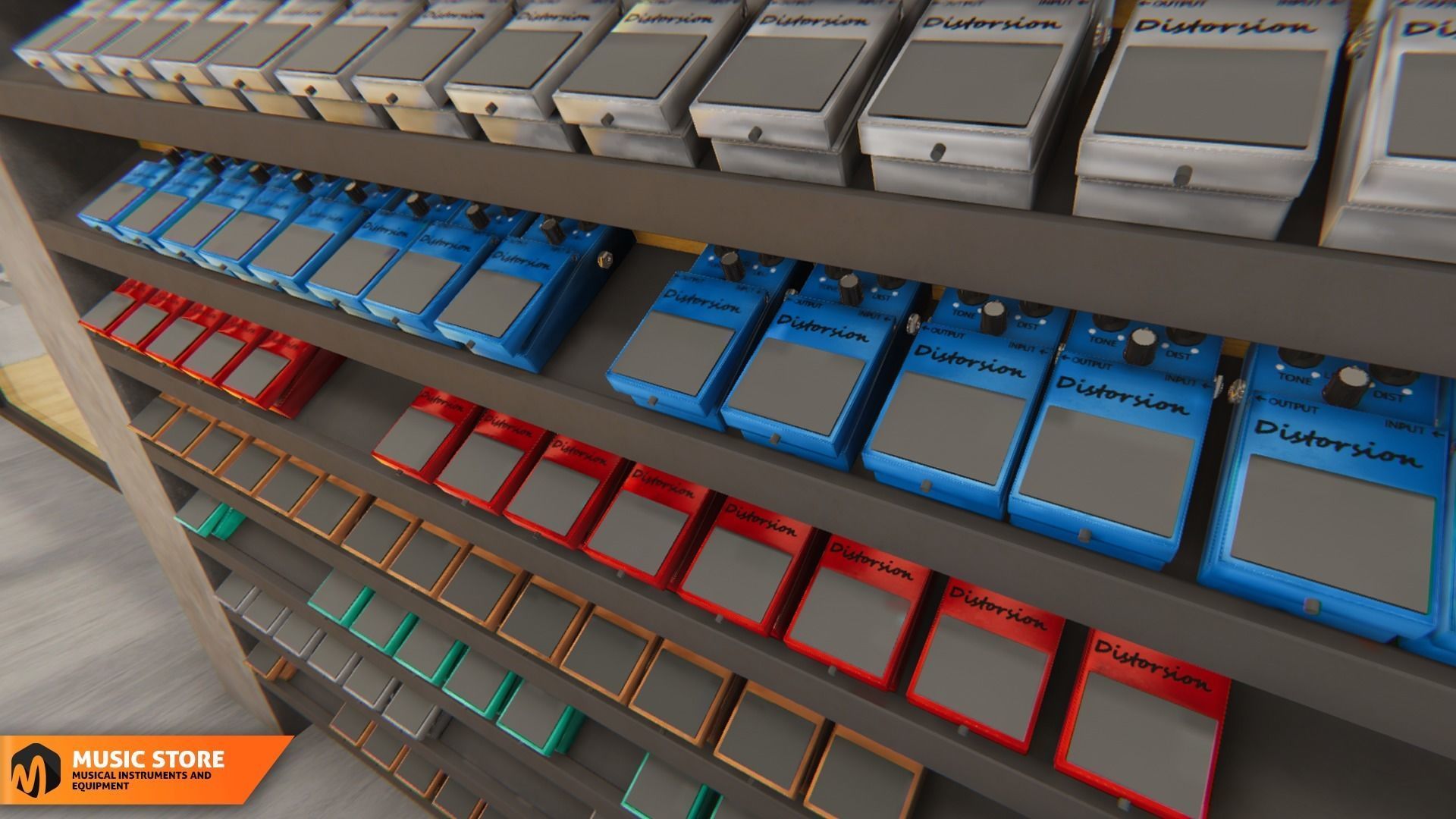 Music store - musical instruments and equipment 3D model_14