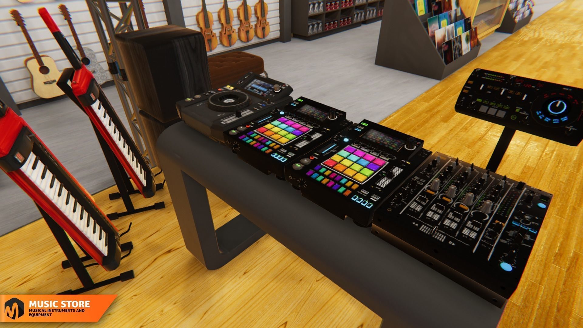 Music store - musical instruments and equipment 3D model_18