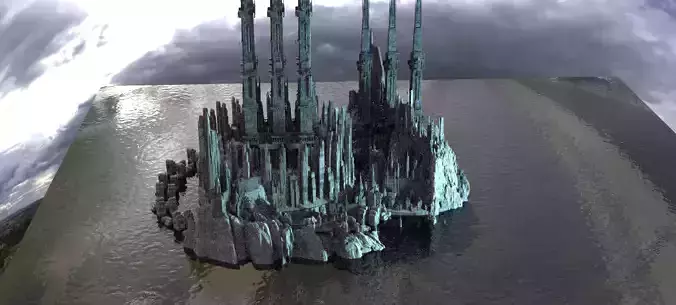 Sci fi ancient Structures Kit bash