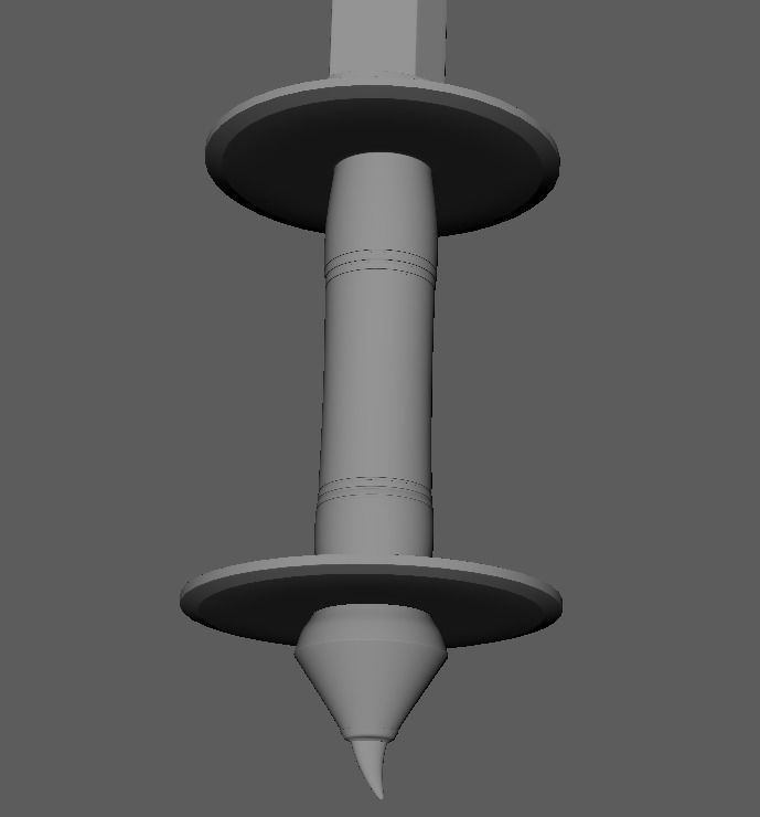 Kora sword Low-poly 3D model_8