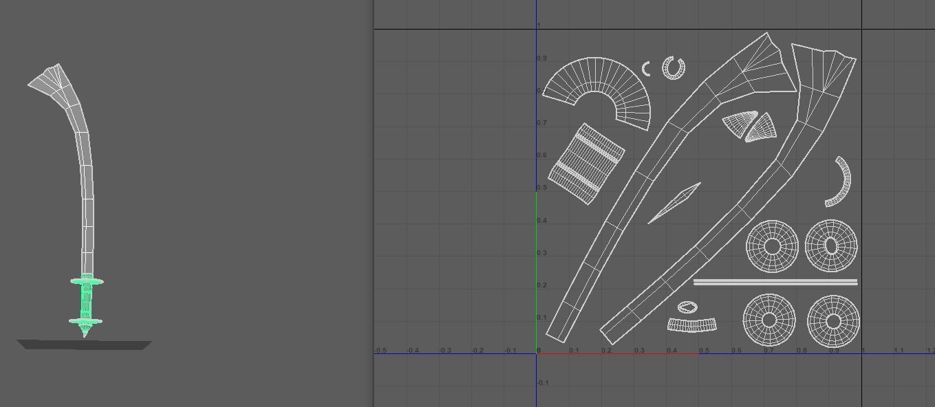 Kora sword Low-poly 3D model_9