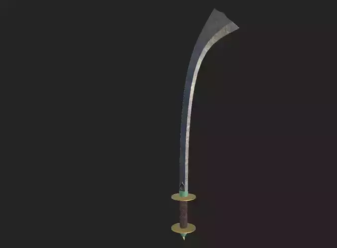 Kora sword Low-poly 3D model