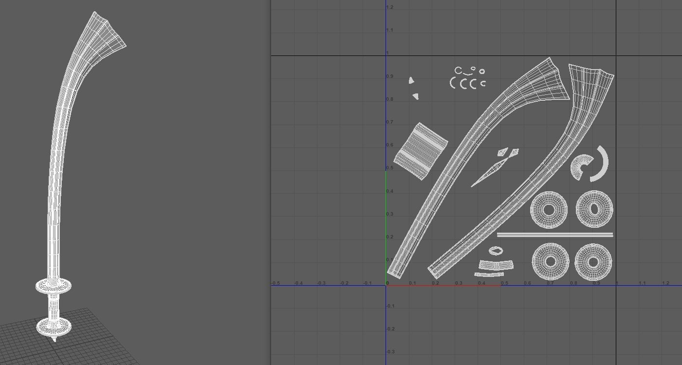 Kora sword Low-poly 3D model_10