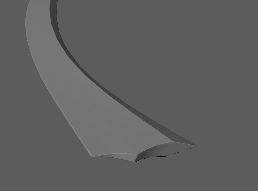 Kora sword Low-poly 3D model_7