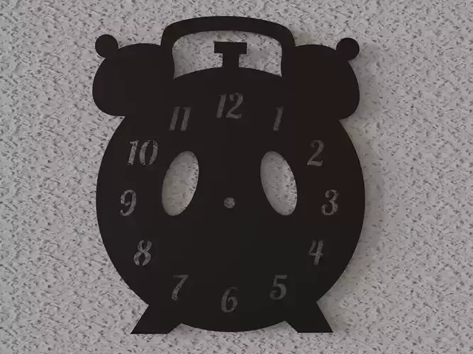 old shape wall clock 3D print model
