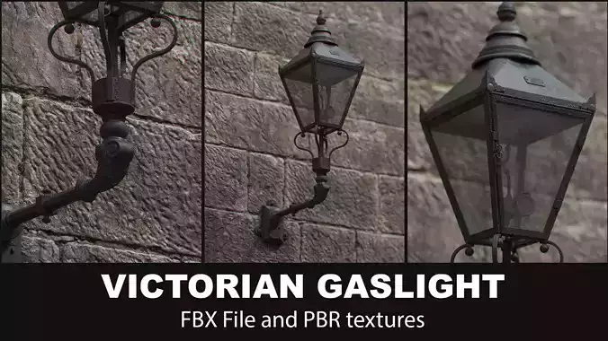 Victorian Gaslight 3D model