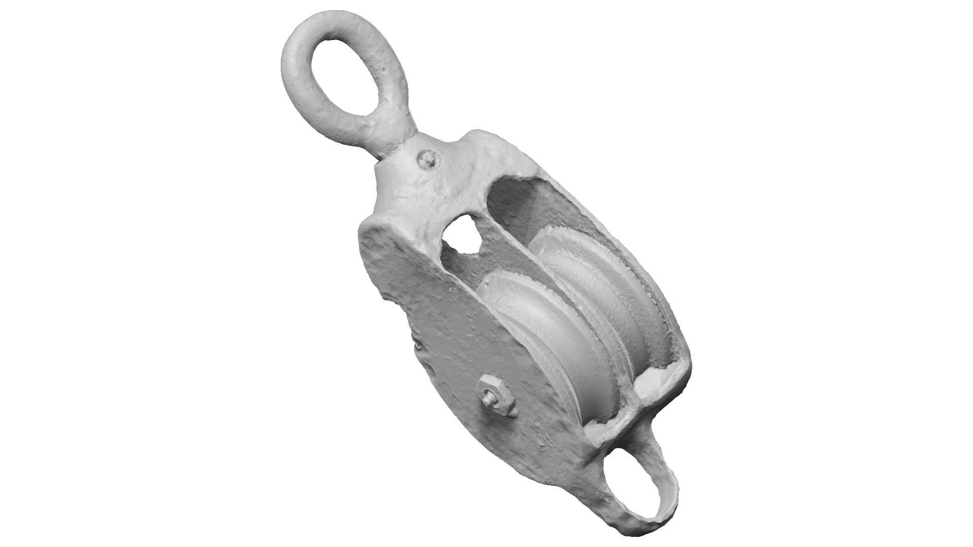 Old Belt Pulley Raw ScannedRusty Pulley Raw Scanned 3D model_1