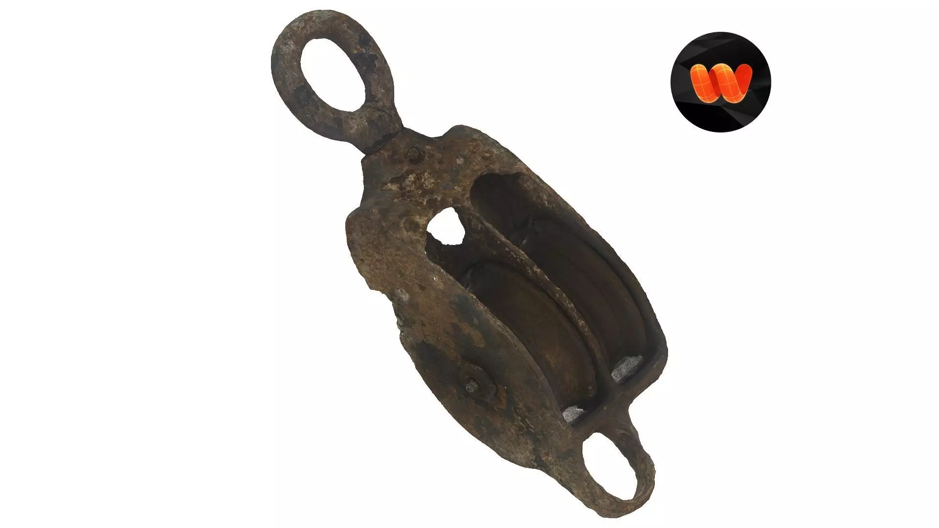 Old Belt Pulley Raw ScannedRusty Pulley Raw Scanned 3D model_0