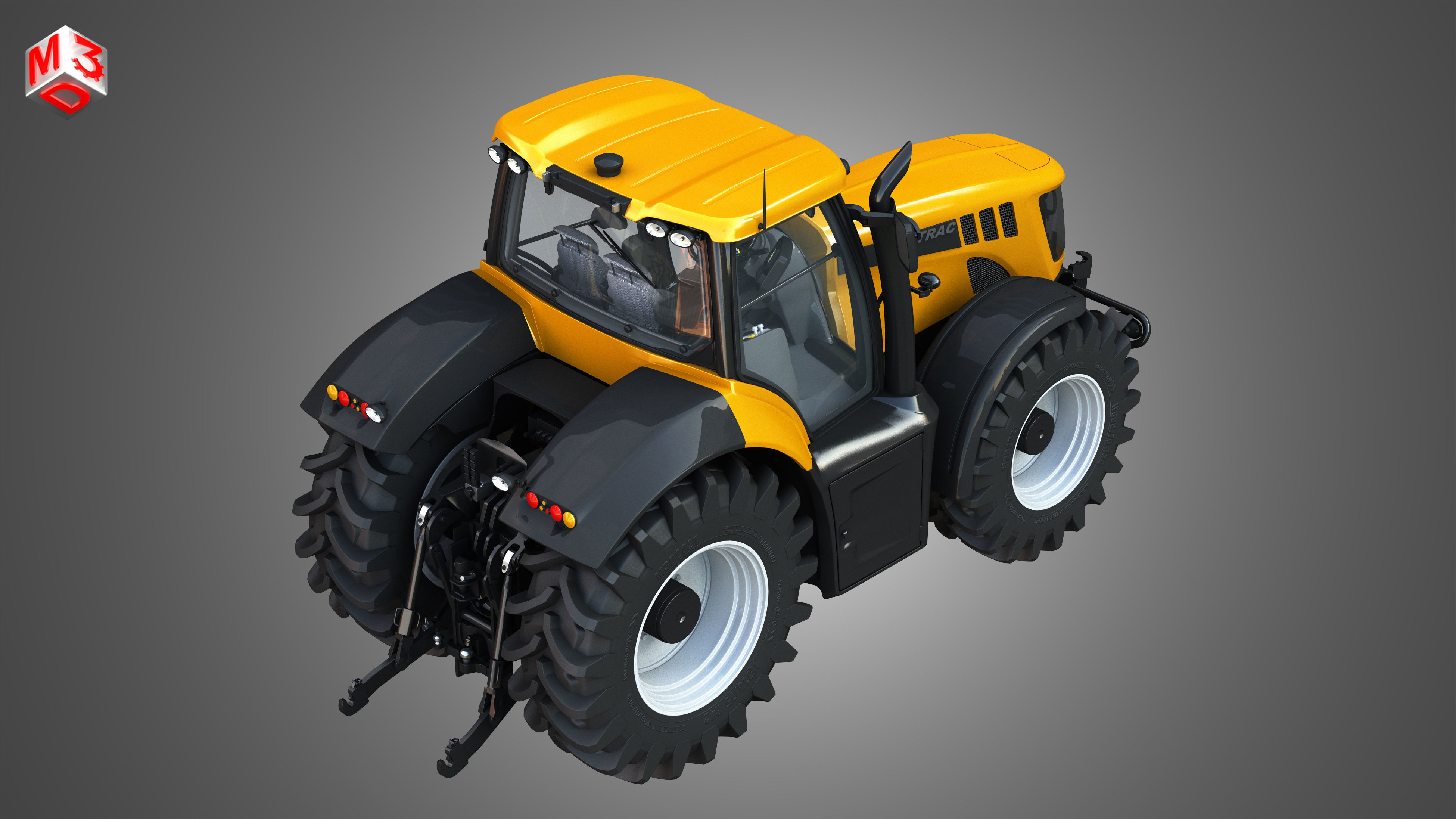 JCB Fastrac 8000 Tractor 3D model_8