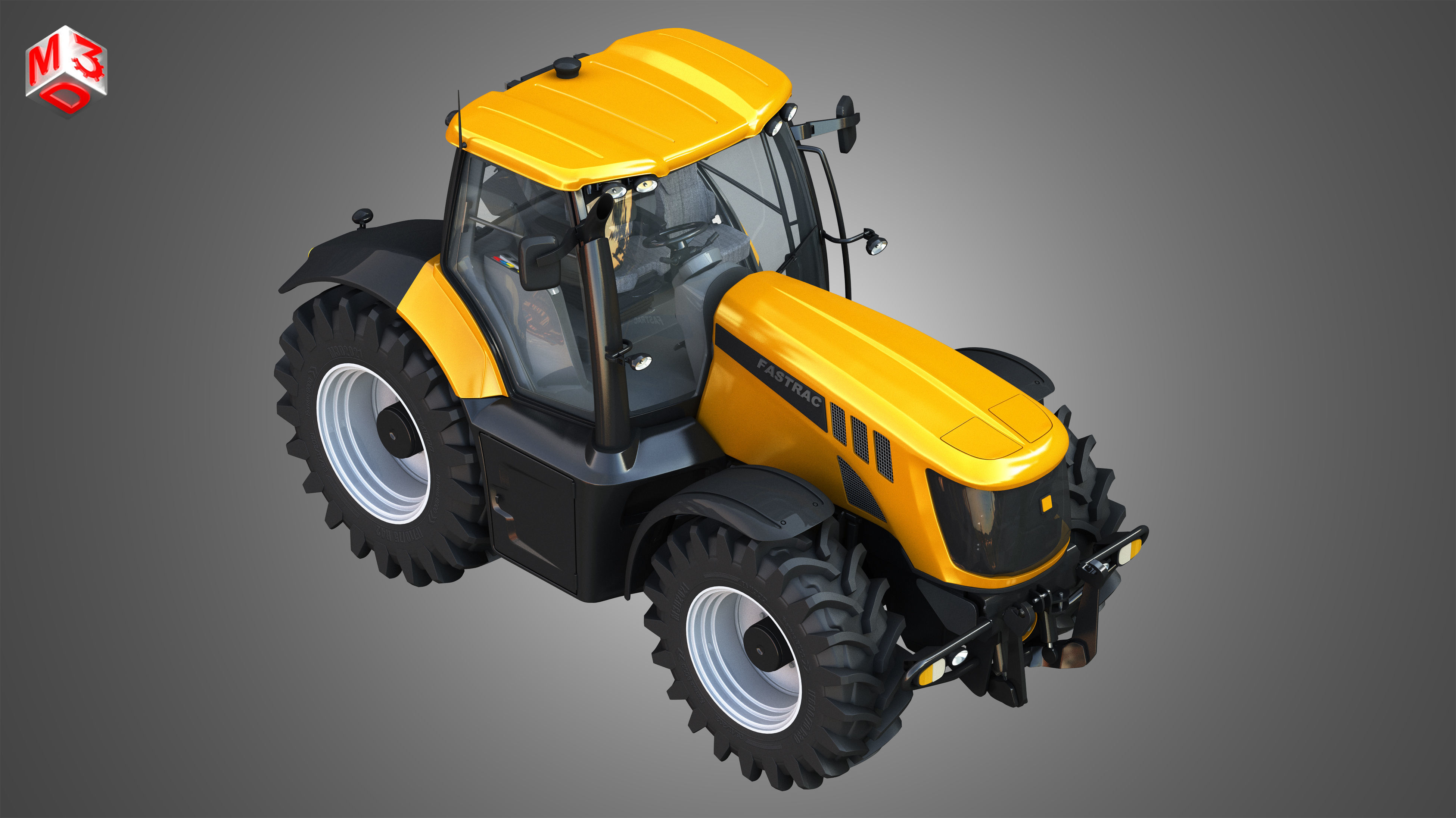 JCB Fastrac 8000 Tractor 3D model_9