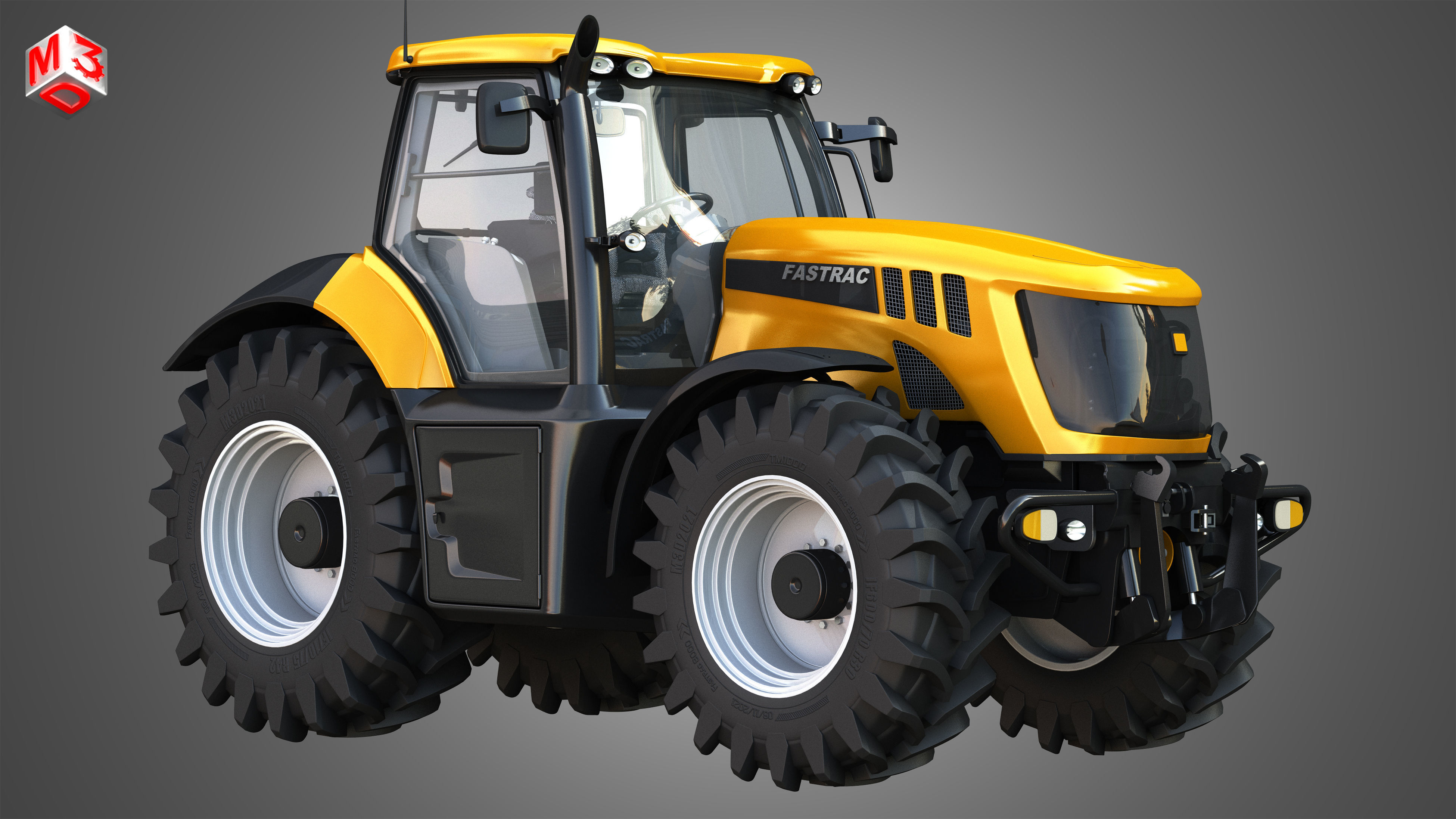 JCB Fastrac 8000 Tractor 3D model_3