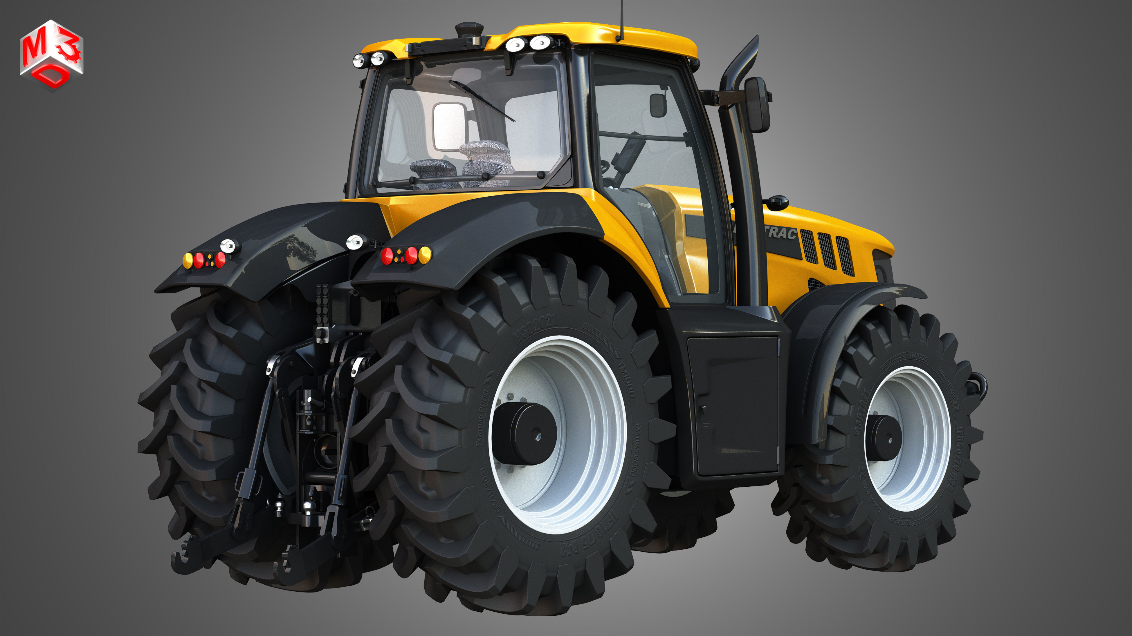 JCB Fastrac 8000 Tractor 3D model_2