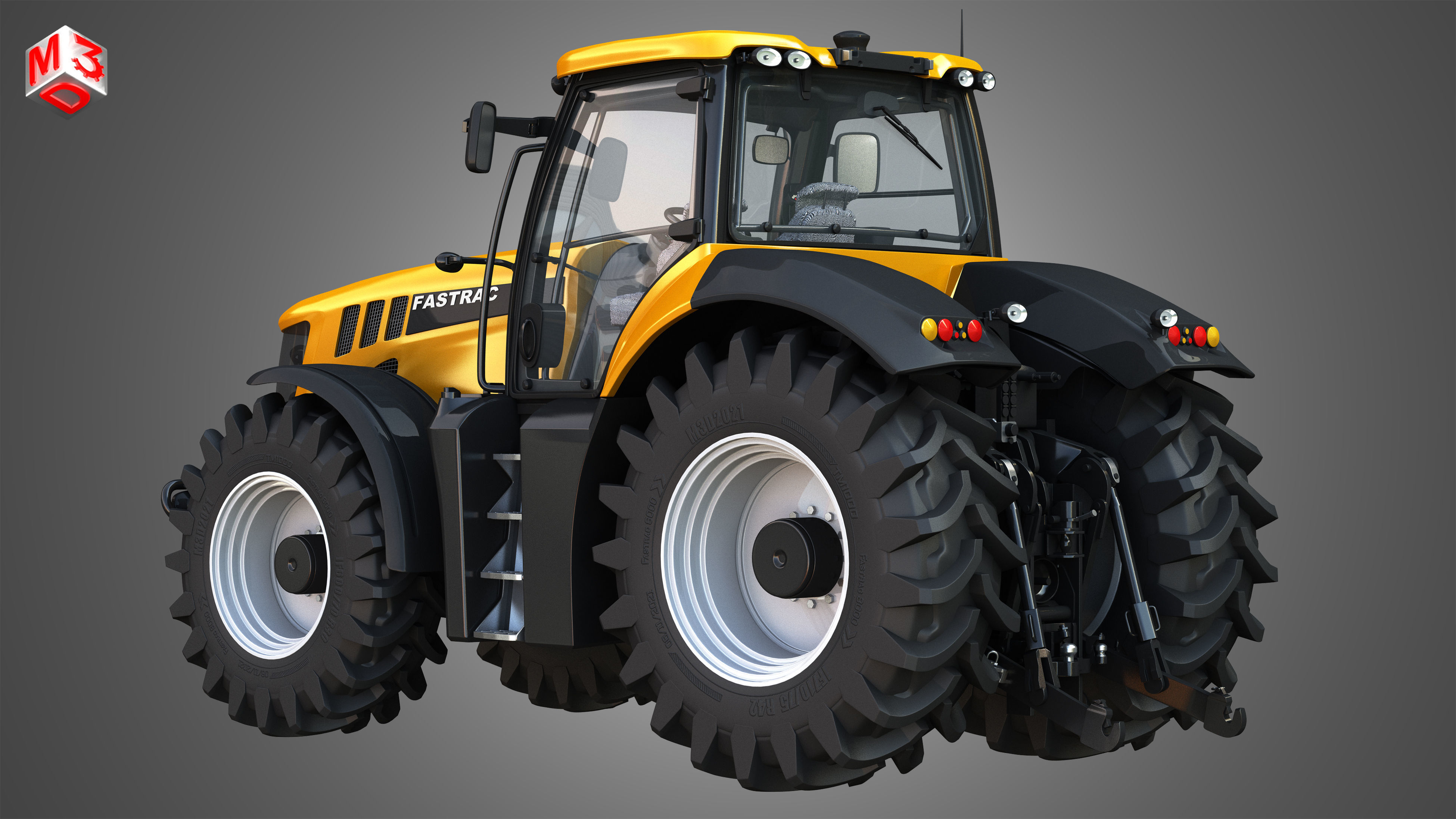 JCB Fastrac 8000 Tractor 3D model_4