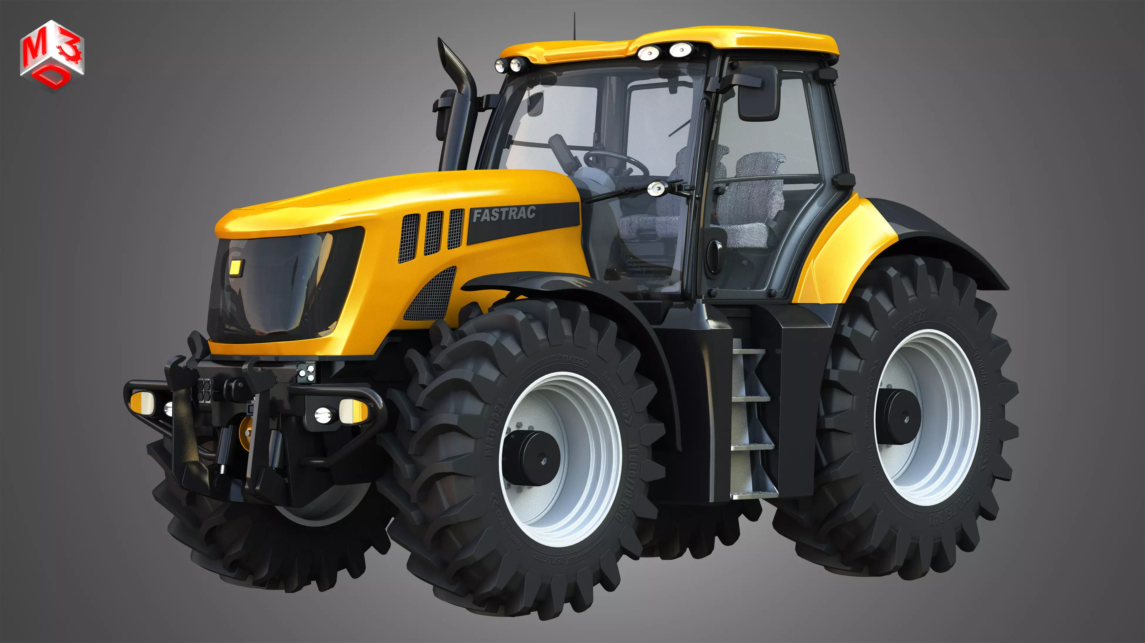 JCB Fastrac 8000 Tractor 3D model_0