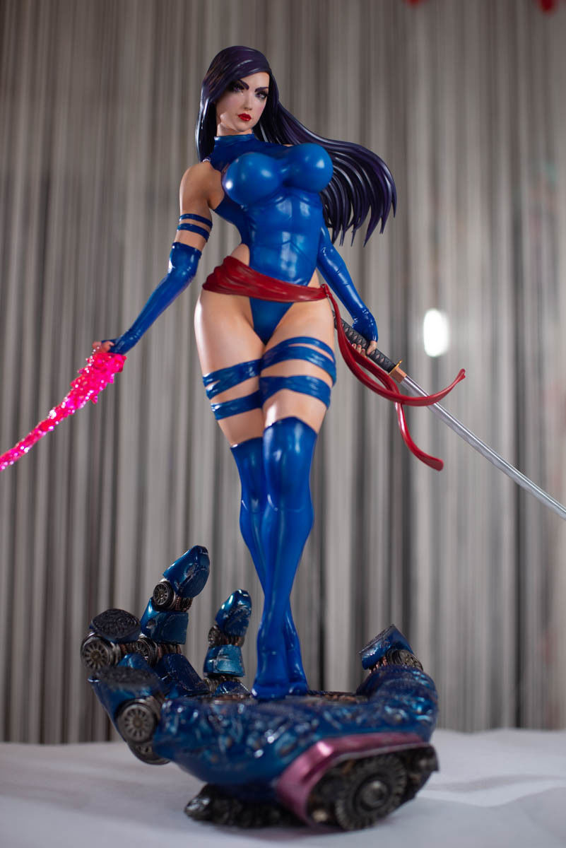 Psylocke fanart statue for resin 3D print 3D print model_12