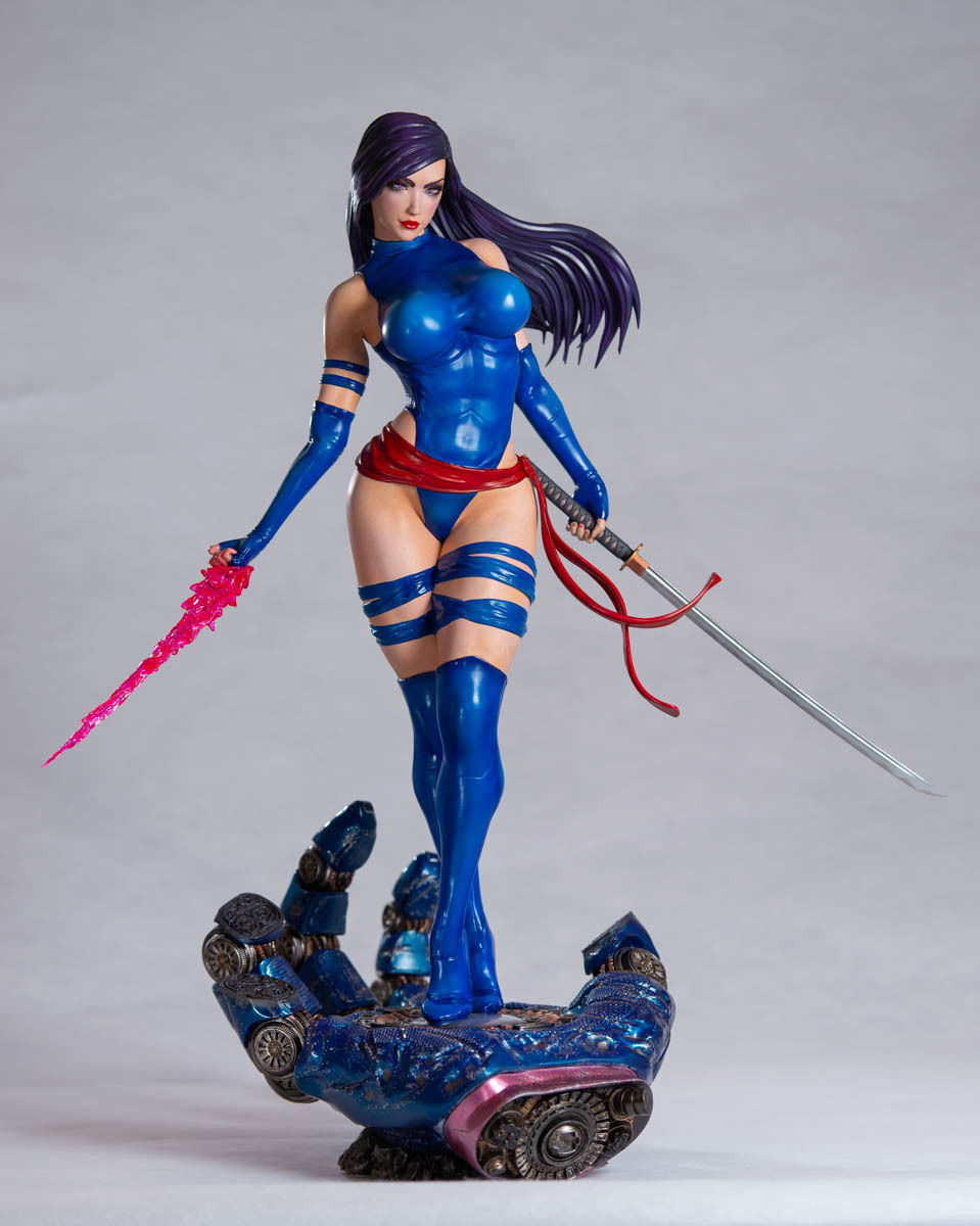 Psylocke fanart statue for resin 3D print 3D print model_6