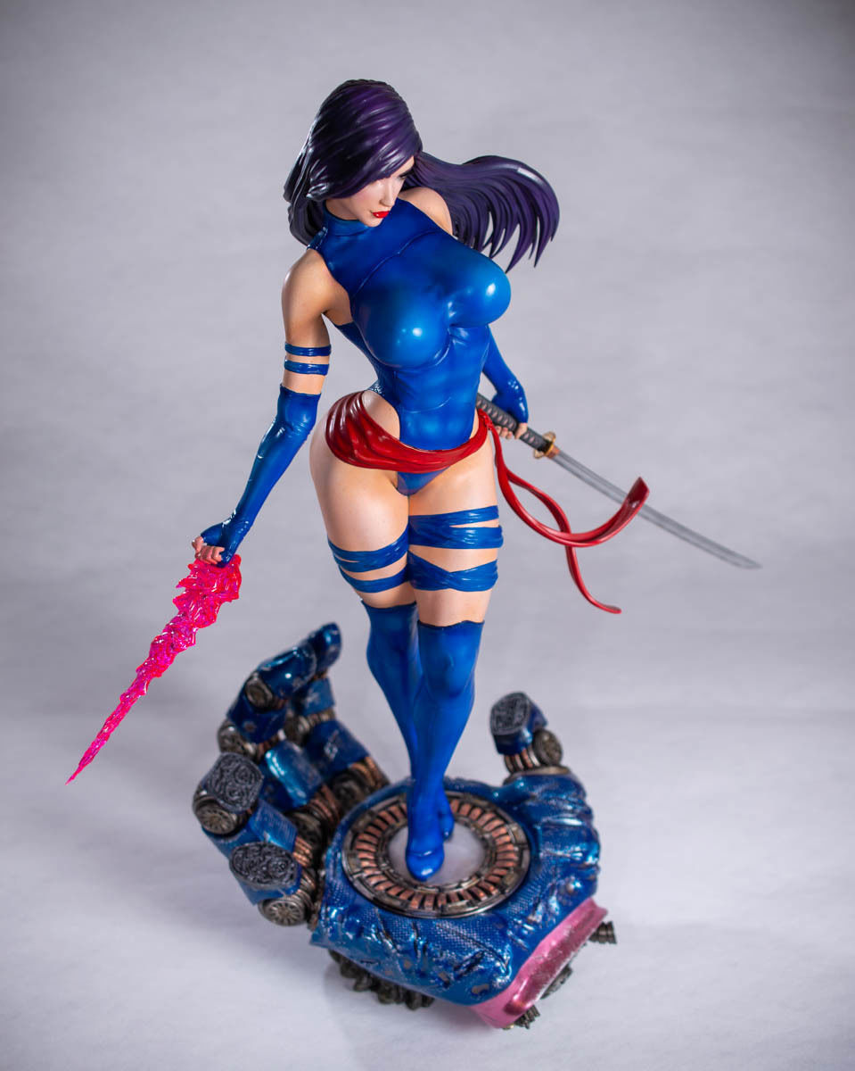 Psylocke fanart statue for resin 3D print 3D print model_8