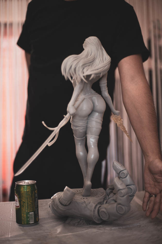 Psylocke fanart statue for resin 3D print 3D print model_5
