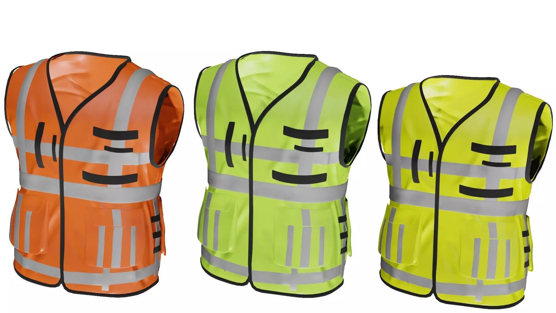 Safety Jacket Low-poly 3D model