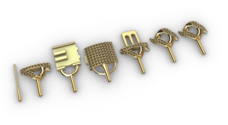 18 MM SPIKED CUBAN FOR YOUR BRACELET OR NECKLACE 3D print model_16