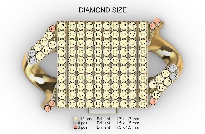 18 MM SPIKED CUBAN FOR YOUR BRACELET OR NECKLACE 3D print model_7