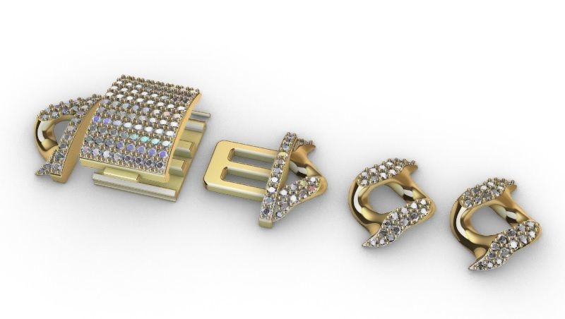 18 MM SPIKED CUBAN FOR YOUR BRACELET OR NECKLACE 3D print model_13