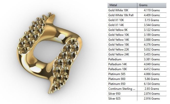 18 MM SPIKED CUBAN FOR YOUR BRACELET OR NECKLACE 3D print model_10