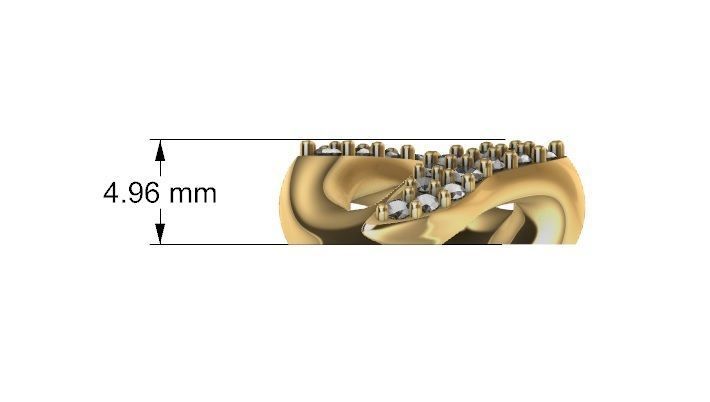 18 MM SPIKED CUBAN FOR YOUR BRACELET OR NECKLACE 3D print model_8