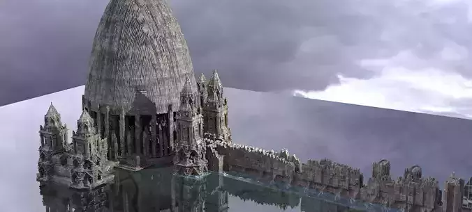 Aztec Sci-Fi Ruins Kit bash 1