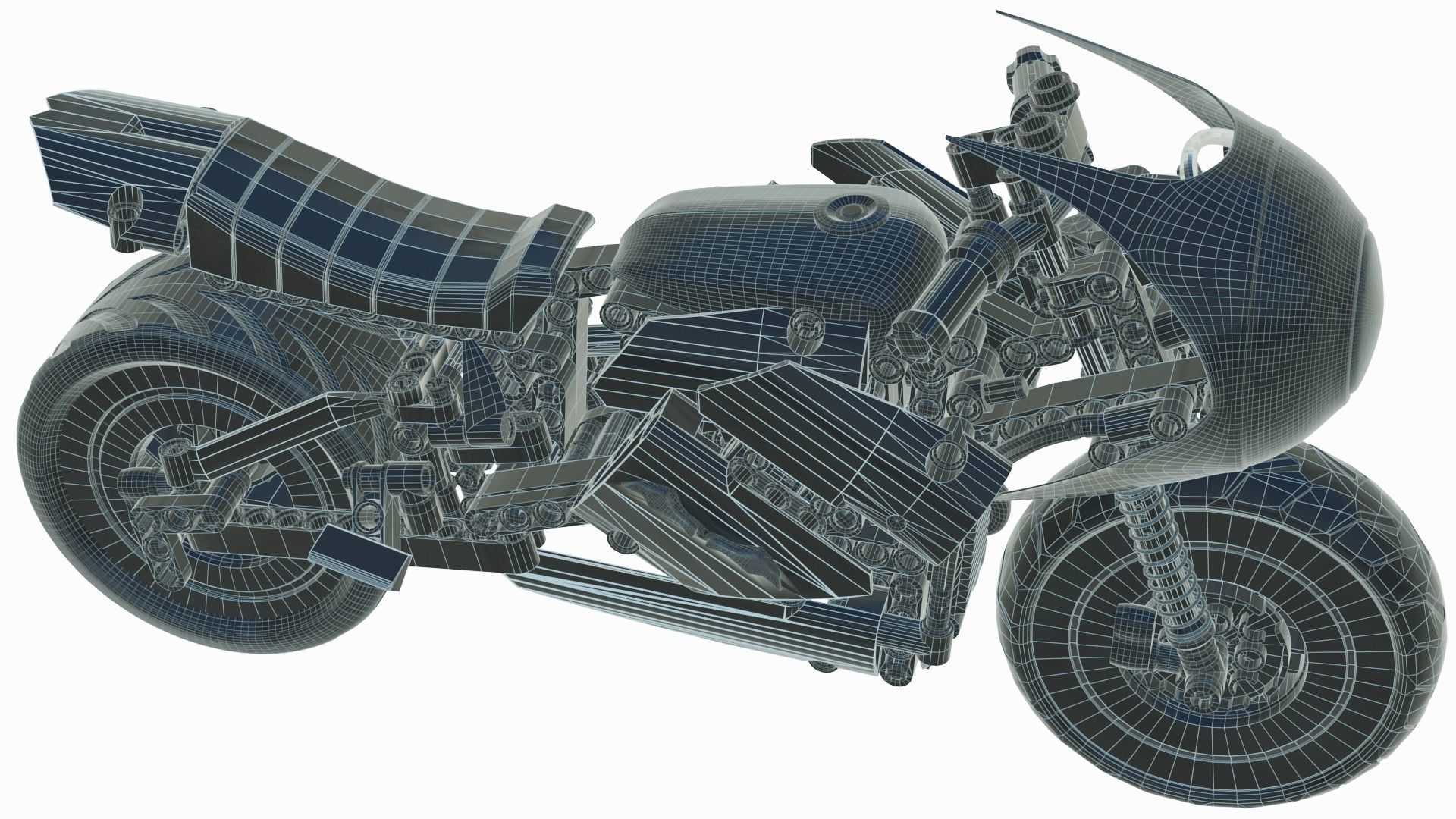 Lego Batman with new Bike  3D model_17