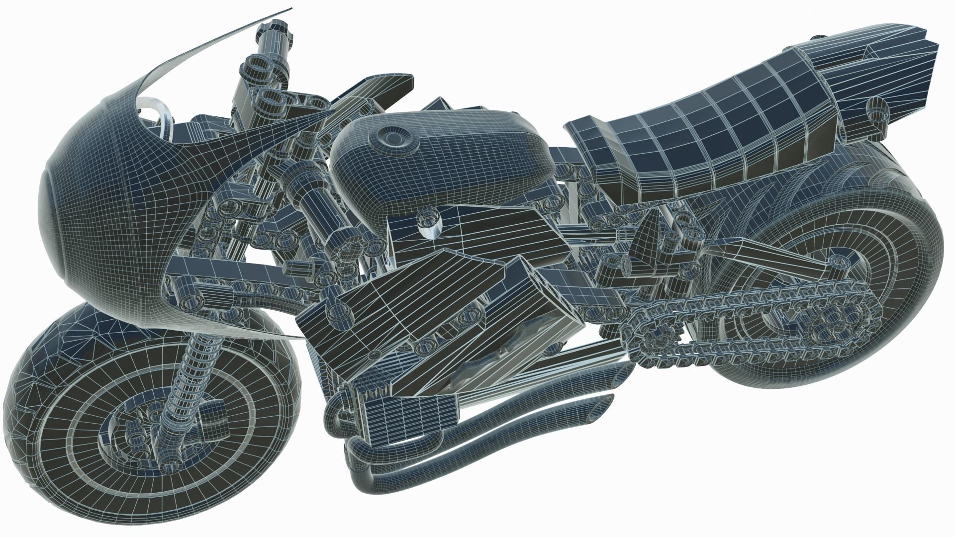 Lego Batman with new Bike  3D model_18