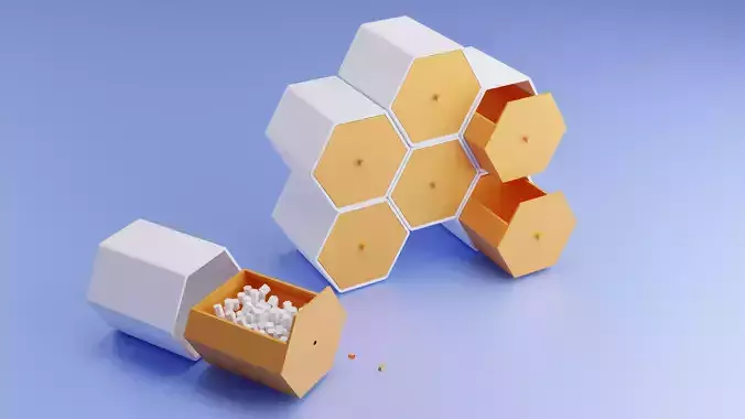 Hexagon Toolbox 3D print model