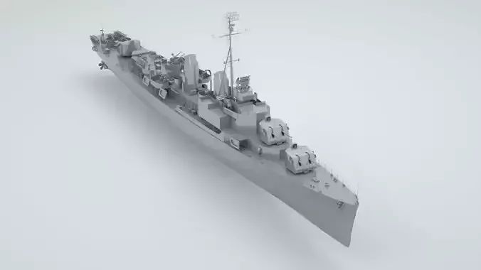 Robert H Smith Class Destroyer Minelayer 3D model