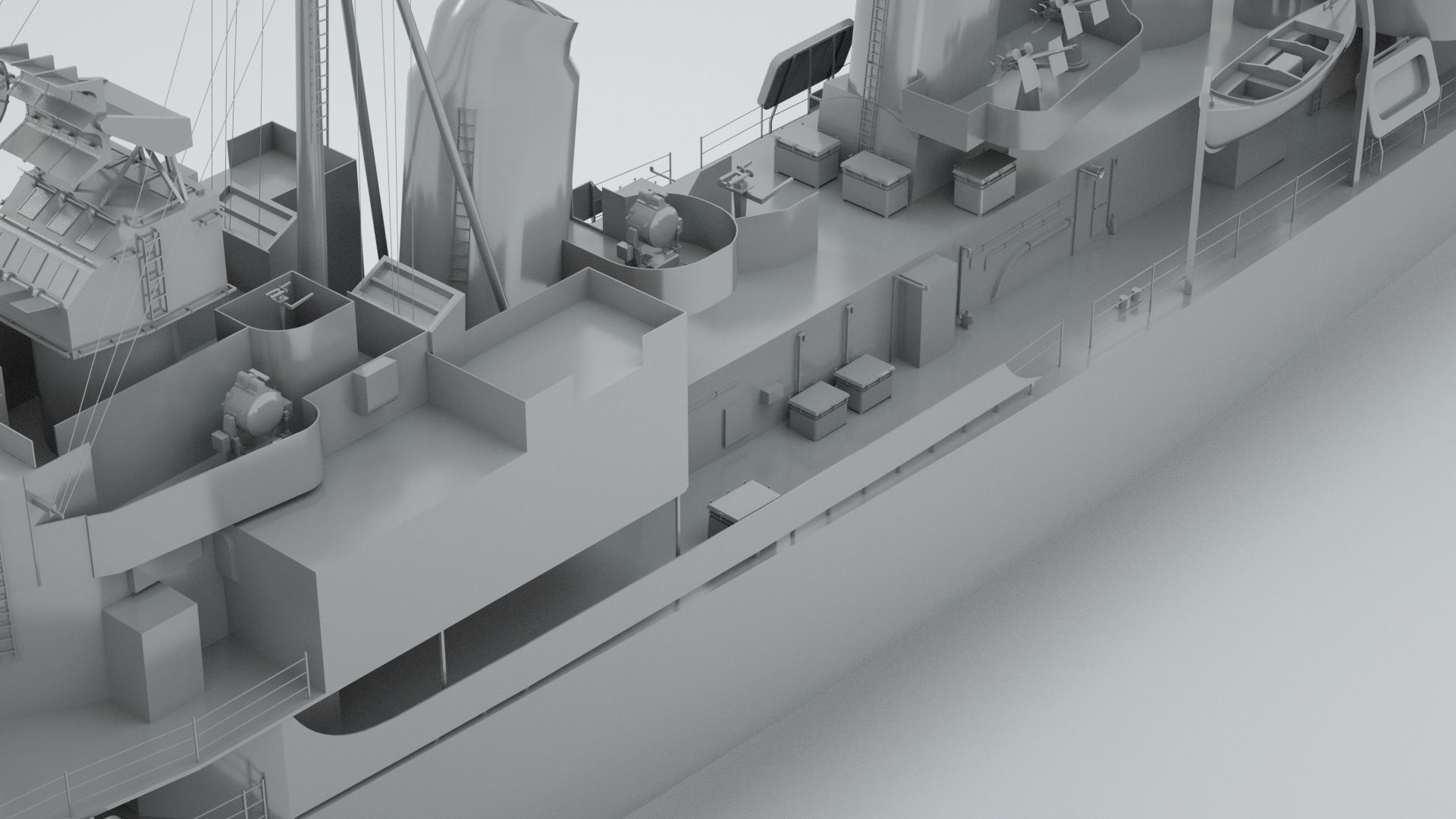 Robert H Smith Class Destroyer Minelayer 3D model_4