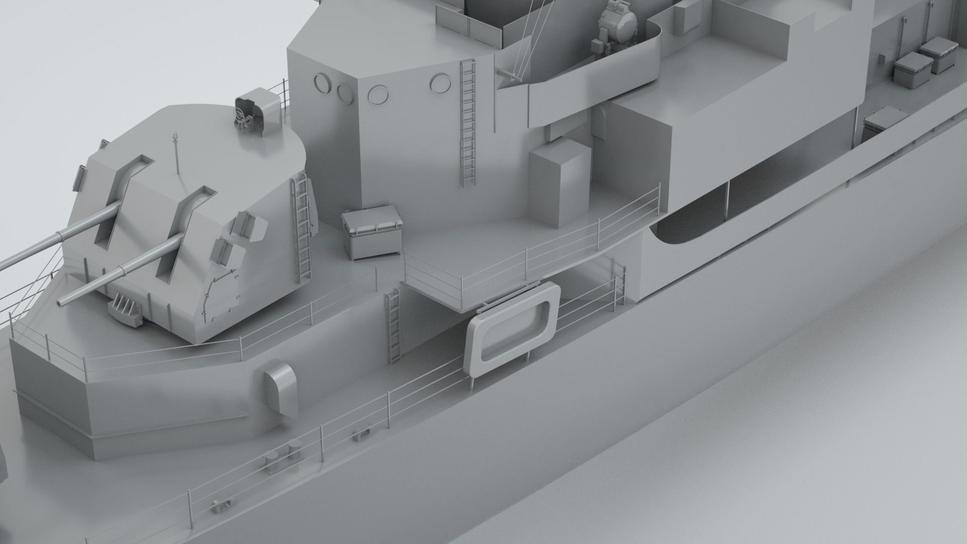 Robert H Smith Class Destroyer Minelayer 3D model_3