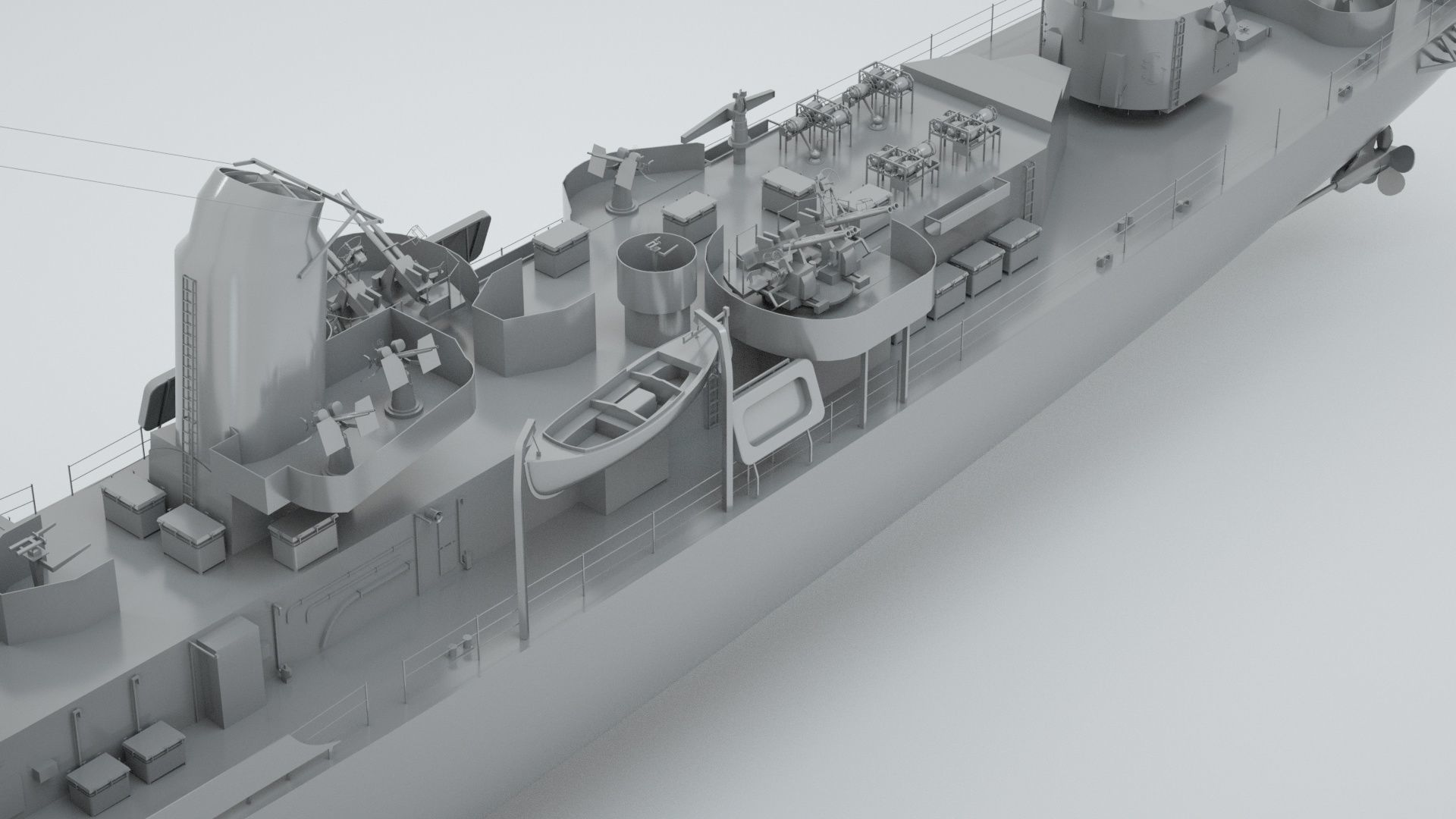 Robert H Smith Class Destroyer Minelayer 3D model_5