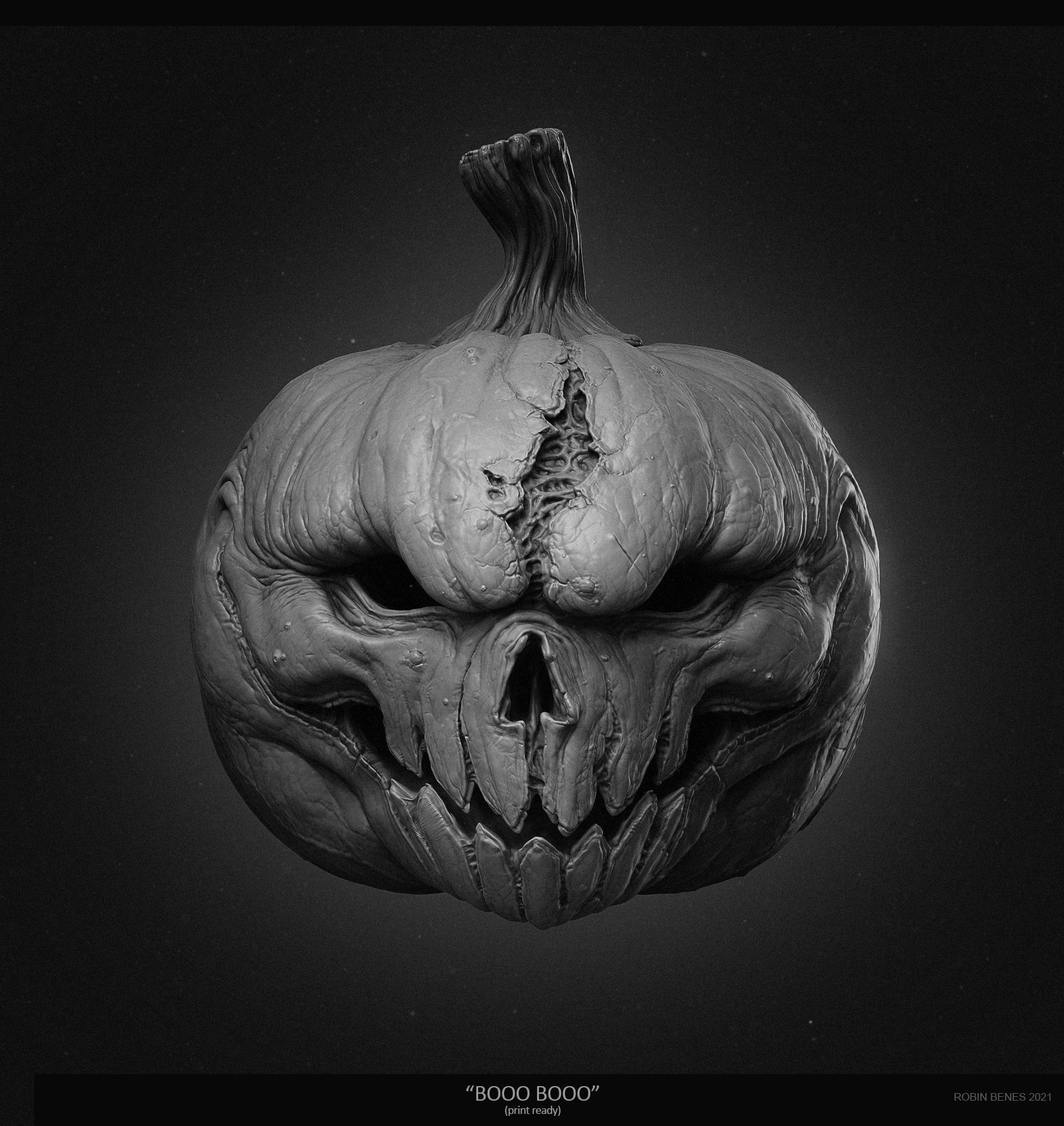 BOOBOO pumpkin 3D print model_1