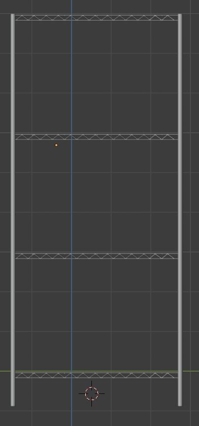 Low Poly Wire Bakers Rack Low-poly 3D model_1