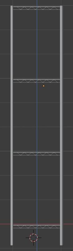 Low Poly Wire Bakers Rack Low-poly 3D model_2