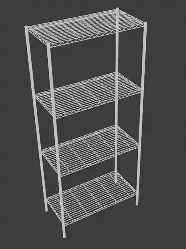 Low Poly Wire Bakers Rack