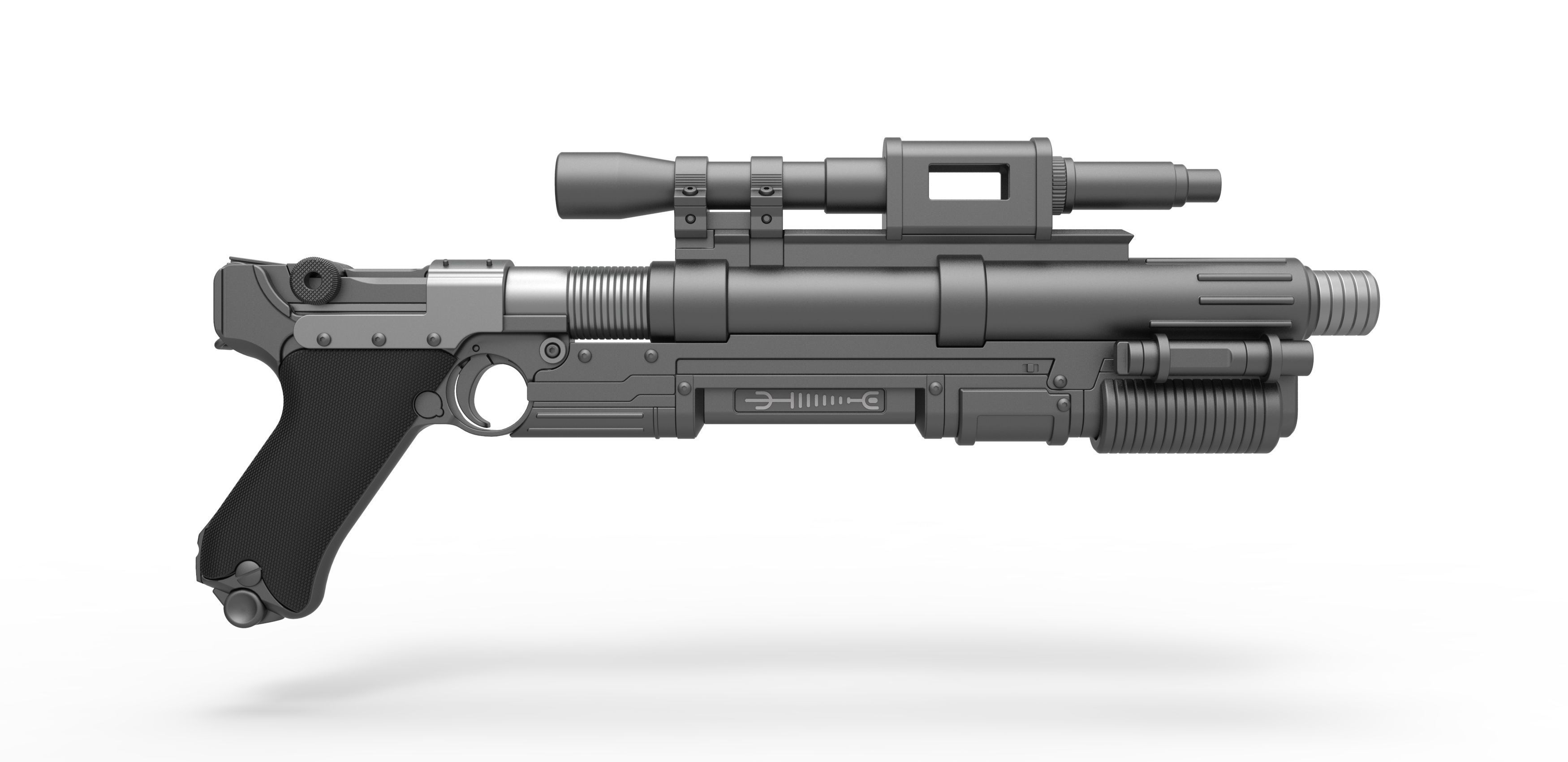 Blaster A-180 from Star Wars 3D model_13