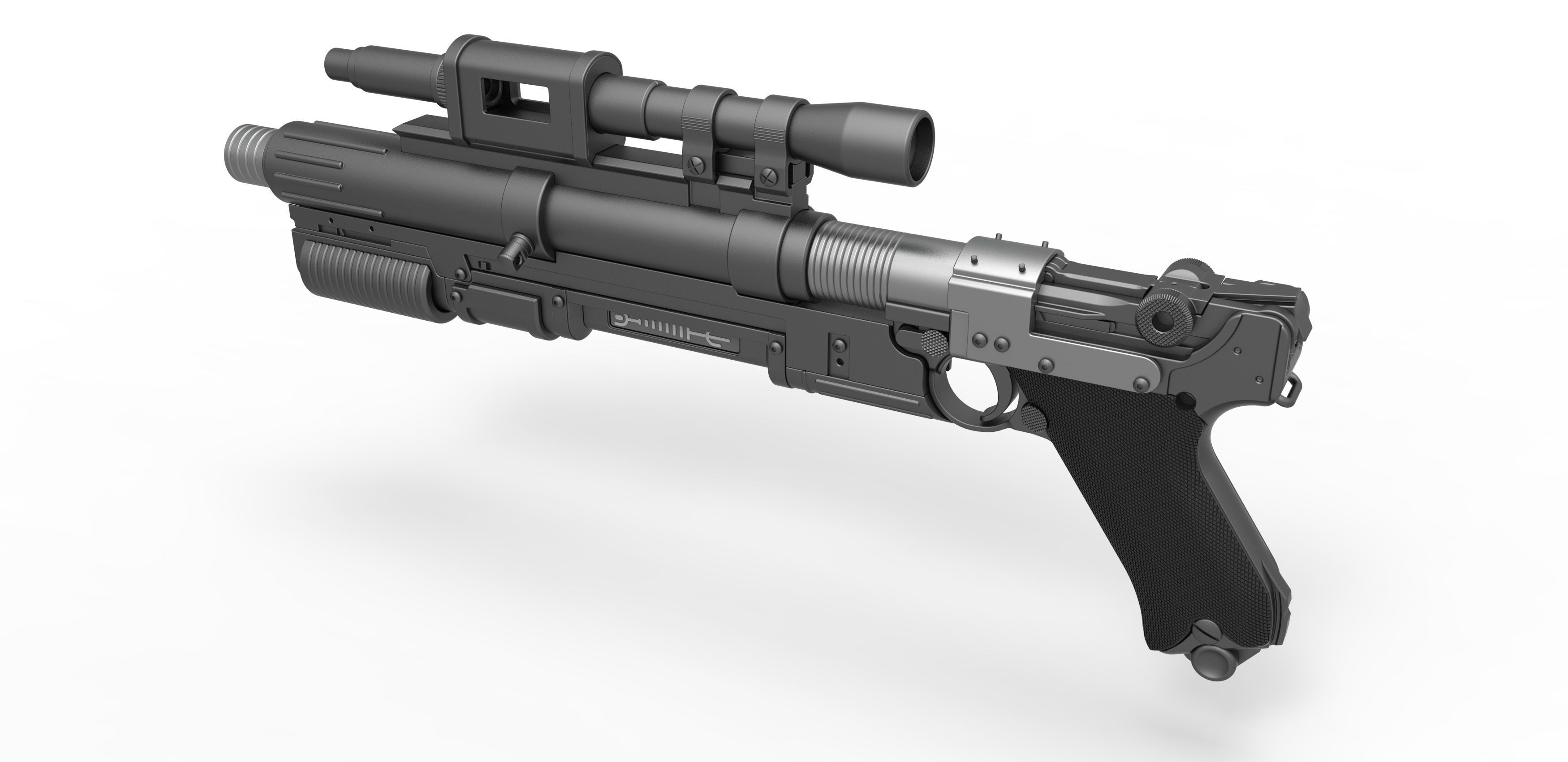 Blaster A-180 from Star Wars 3D model_9
