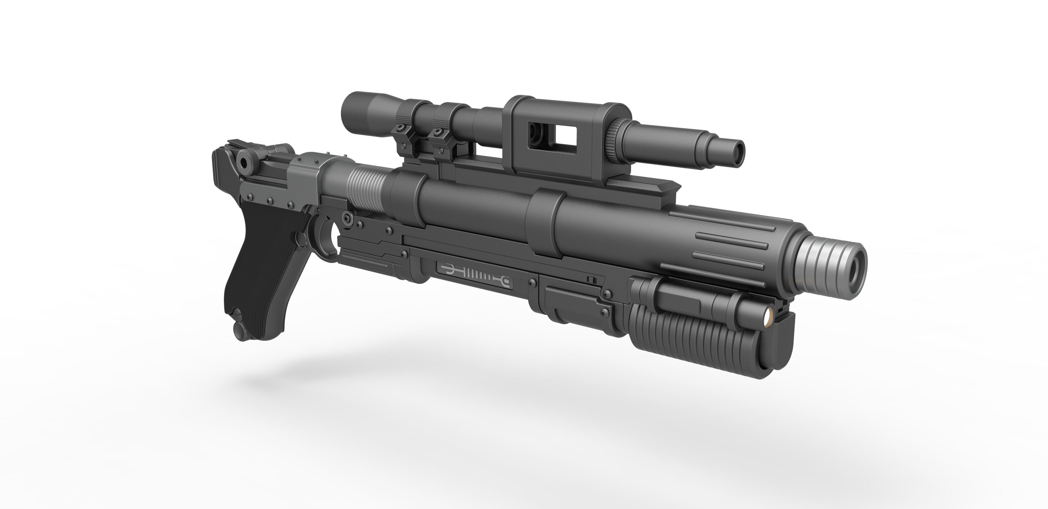 Blaster A-180 from Star Wars 3D model_14