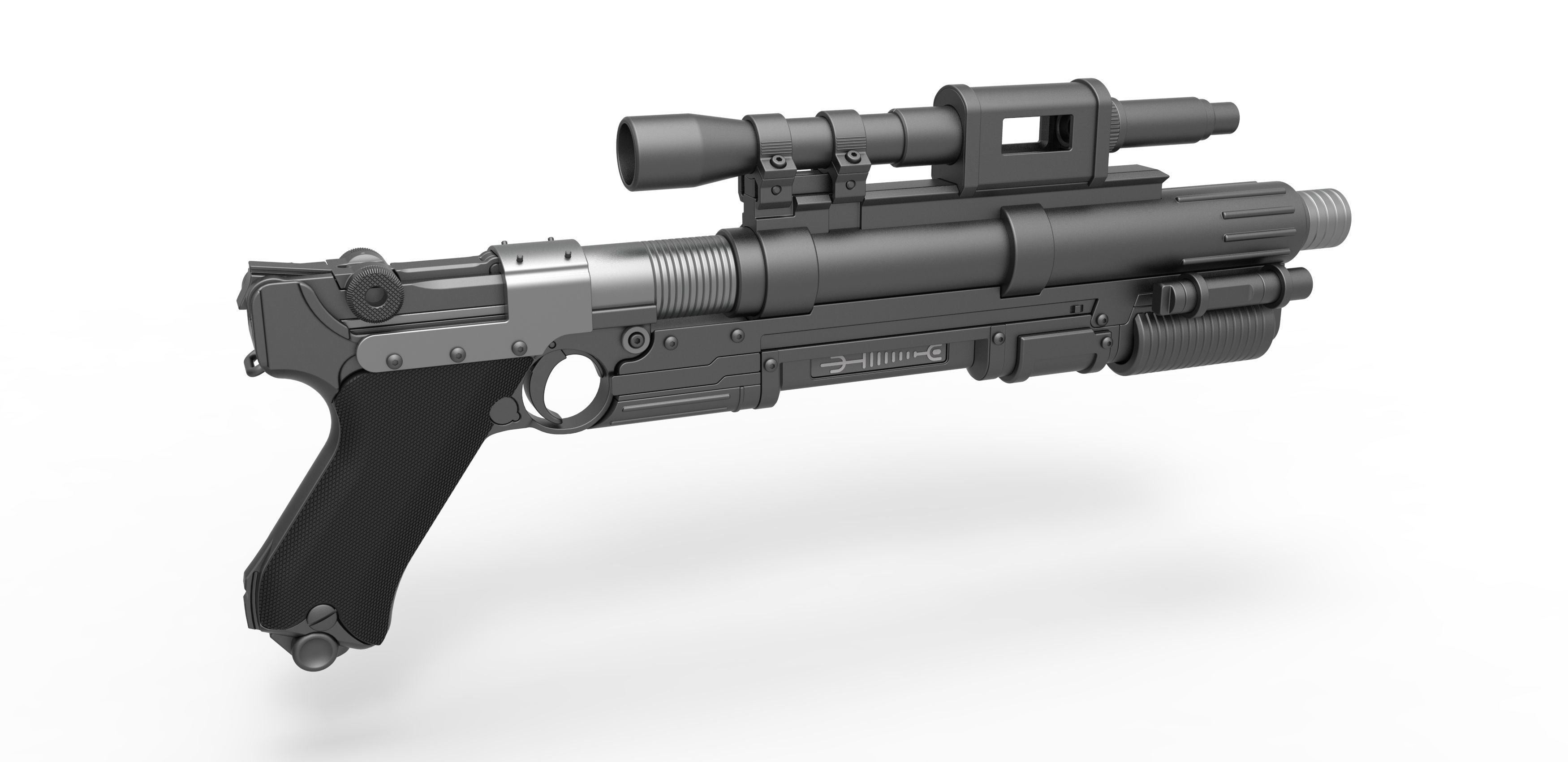 Blaster A-180 from Star Wars 3D model_12