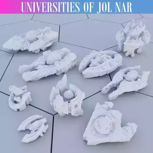 Twilight Imperium - Jol Nar - 3D printable custom ships