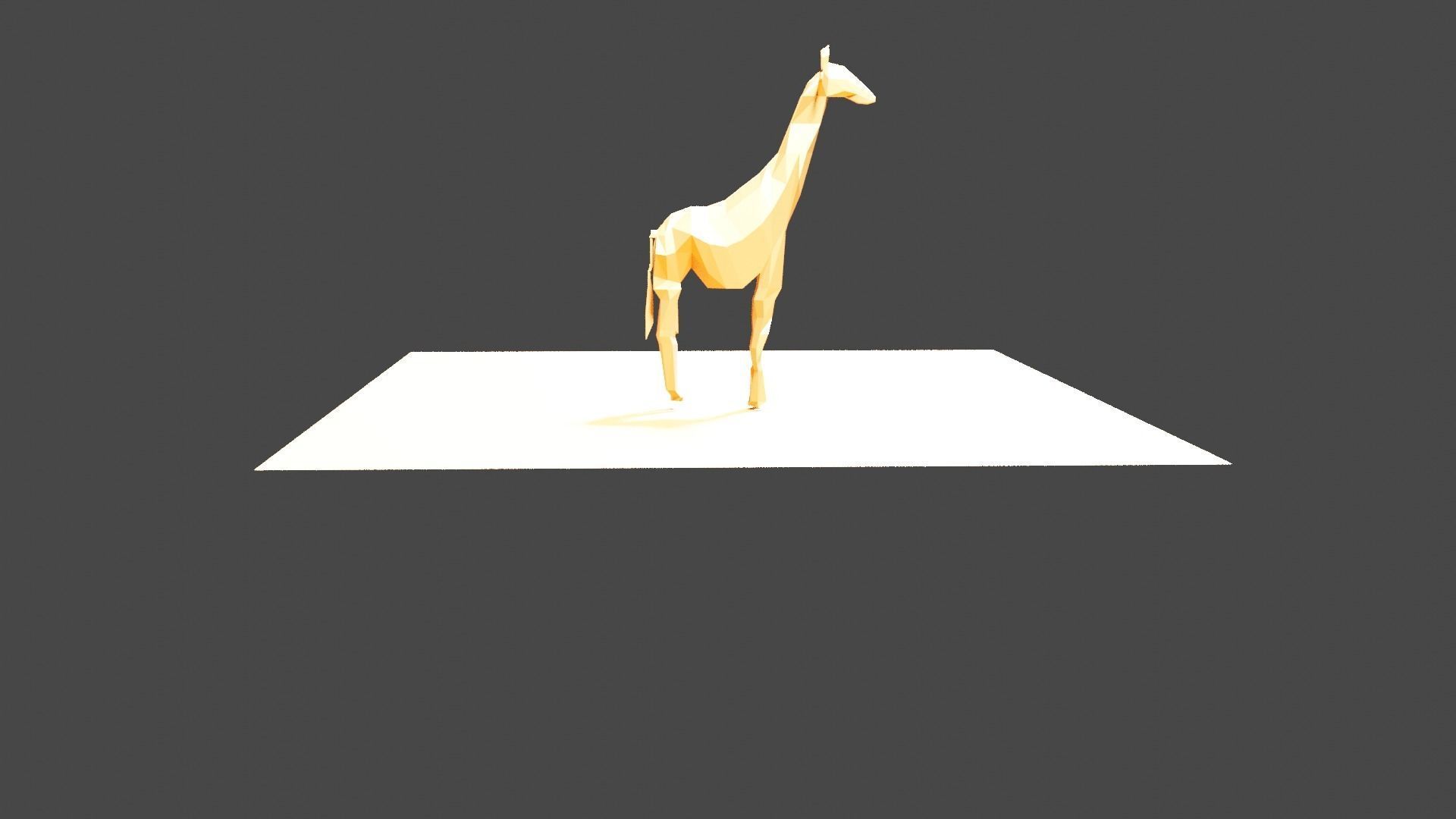Giraffe Free low-poly 3D model_1