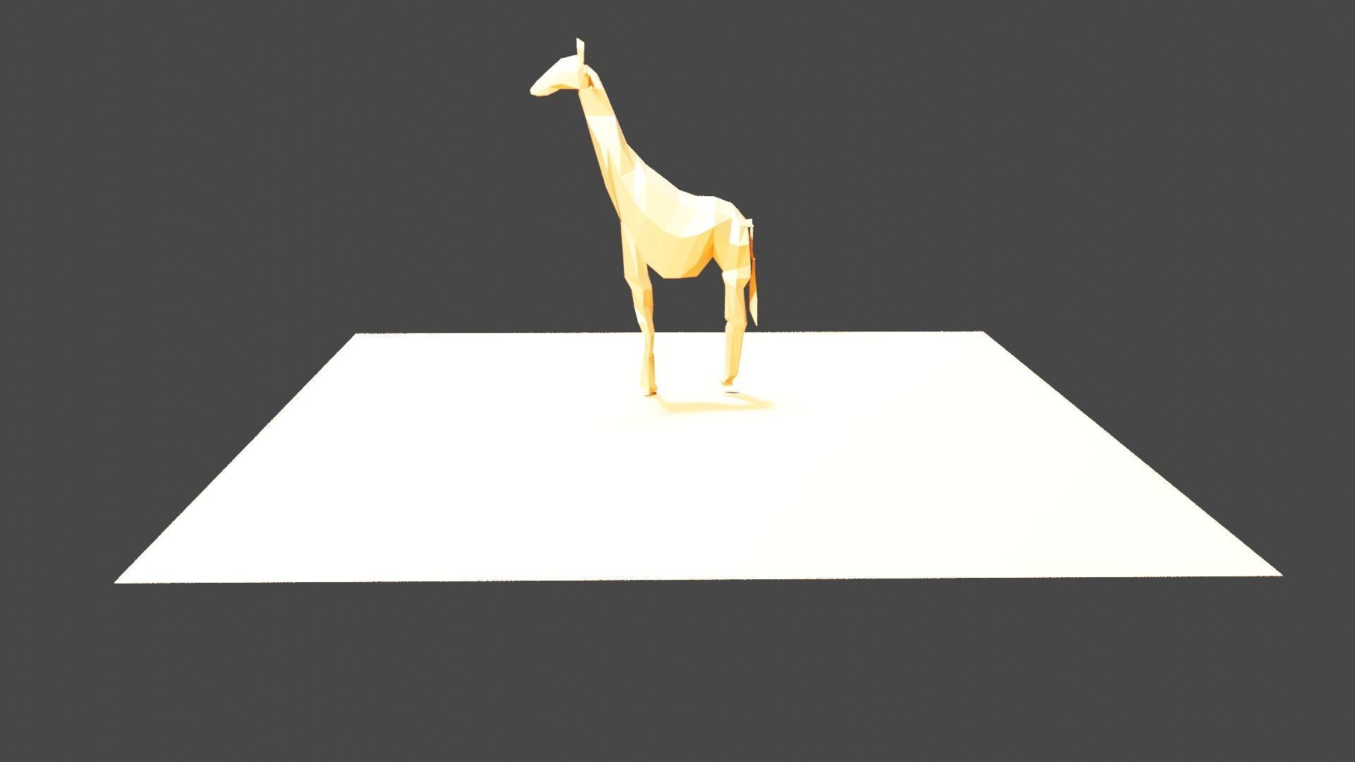 Giraffe Free low-poly 3D model_2